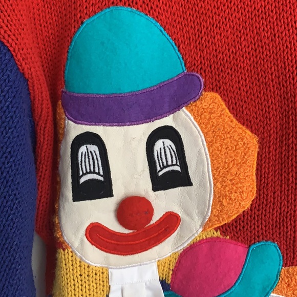 VINTAGE | Bonnie Boerer & Company clown sweater - Picture 9 of 15